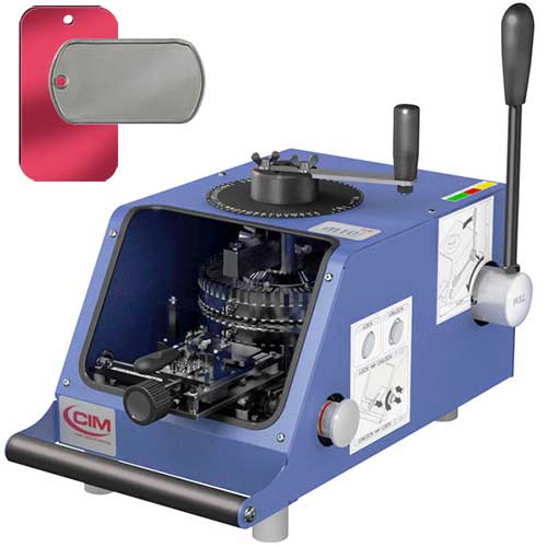 M10 HE DOG TAG MACHINE EMBOSS TYPE GSA Products Dog Tag Machines